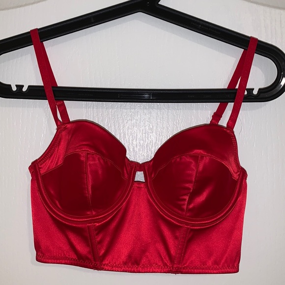 F21 Satin Bustier - Picture 2 of 7